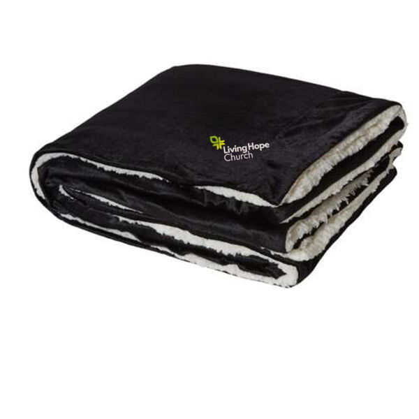 Alpine Fleece - Micro Mink Sherpa Blanket - Embroidered Logo Thumbnail