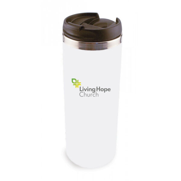 14 oz Stainless Steel Tumbler - Sublimated Logo Thumbnail