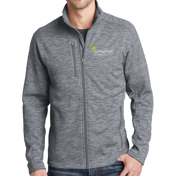 Port Authority® Digi Stripe Fleece Jacket - Embroidered Logo Thumbnail