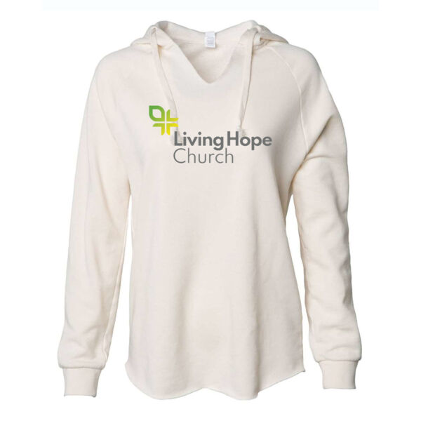 Independent Trading Co. - Women’s Lightweight California Wave Wash Hooded Sweatshirt - Printed Logo Thumbnail