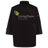 Ten Pearl Button Black Chef Coat Thumbnail